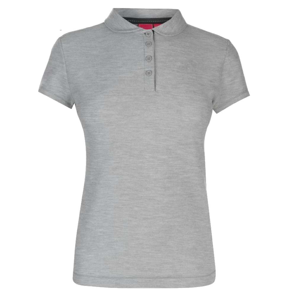 Navy Polo Shirt with Grey Shoulder Panels